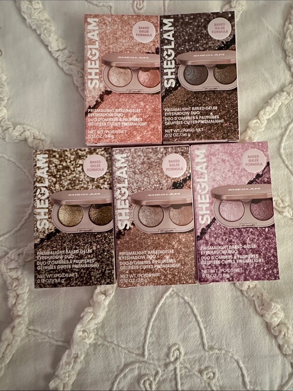 Brand New SHEGLAM Prismalight Baked Gelée Eyeshadow Bundle Duos